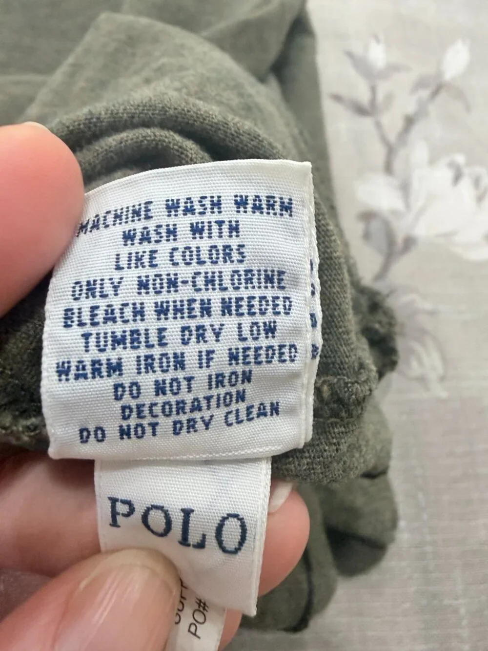 Polo Ralph Lauren 100% Cotton Olive Green Heathered Orange Pony Logo Tee Medium